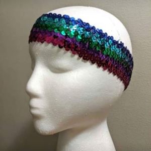 Rainbow Sequin Headband Adult | LGBTQ PRIDE | Glit